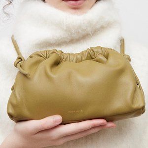 Mansur Gavriel Mini Cloud Clutch in Safari